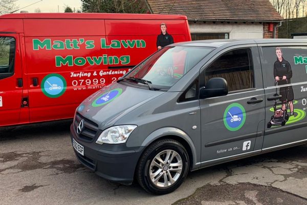 Matts Lawn Mowing Vans
